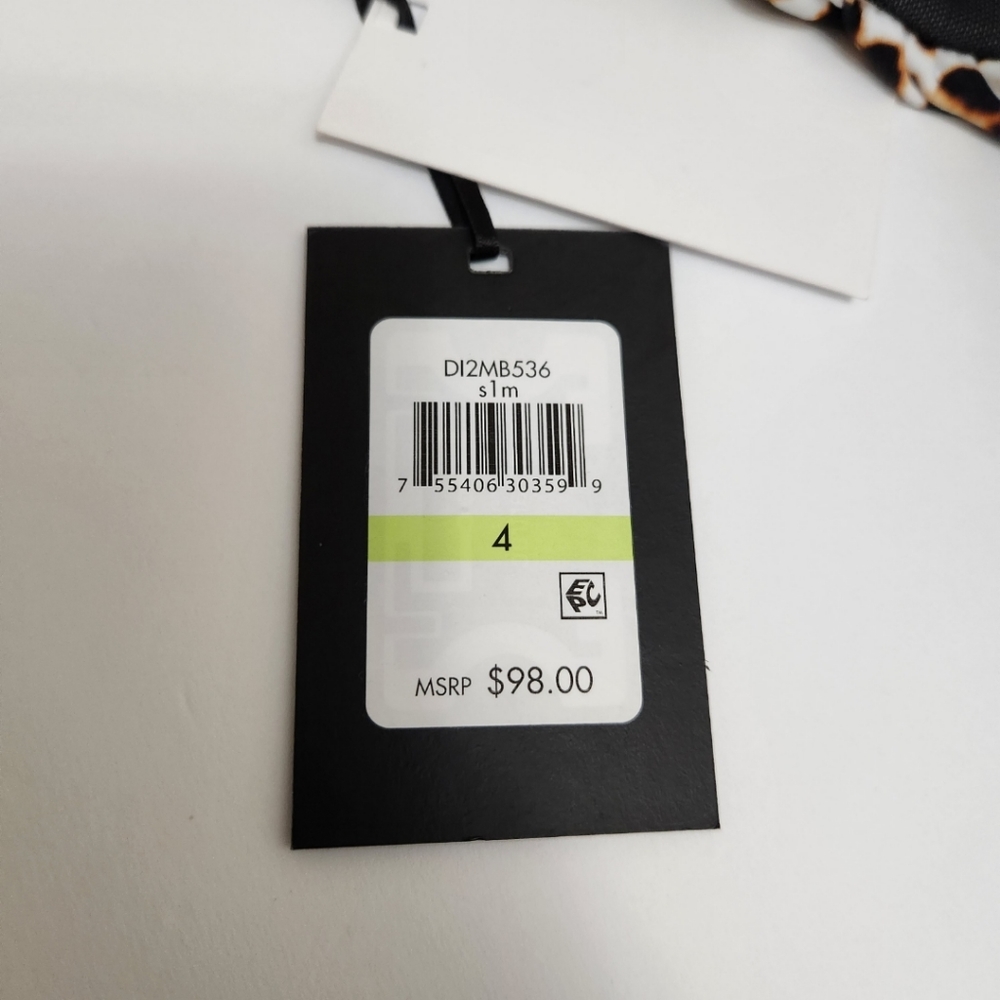🆕️⬇️🎉2x HOST PICK🎉 DKNY Animal-Print Mesh-Stripe One-Piece Swimsuit - Picture 9 of 10